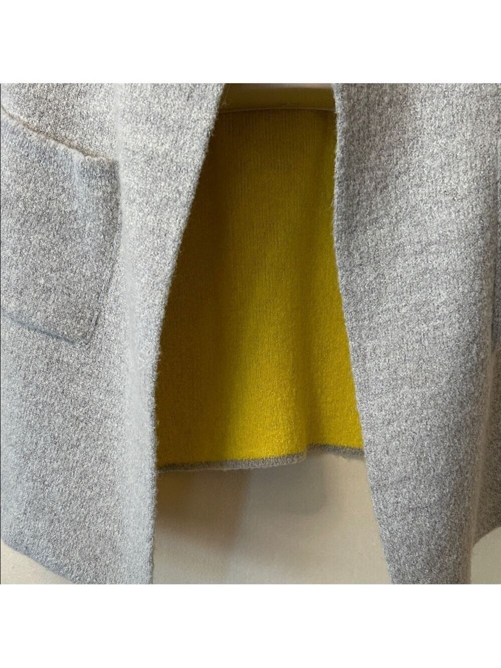 Jin Collection Gray and Yellow Women's Cardigan size S - Picture 6 of 11